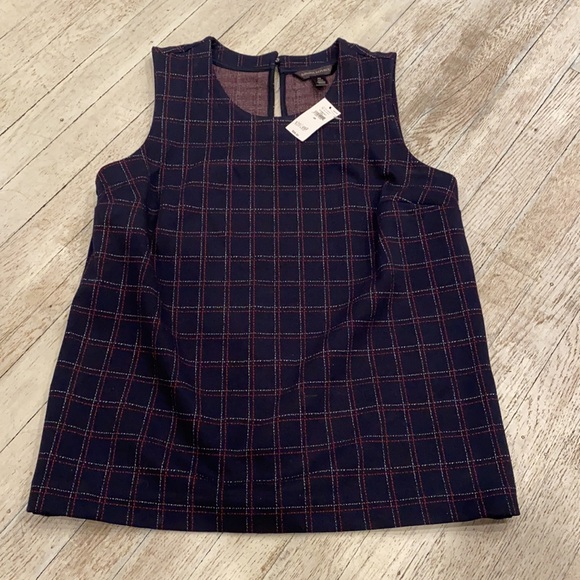 Banana republic MIX /MIXTE TOP NAVY BLUE RED AND WHITE BLOCK Design si… - Picture 3 of 7